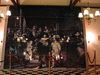 An example of the Dutch skills, a full size representation of a Dutch painting completely in porcelin