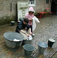 Who would have thought that washing laundry would be fun??