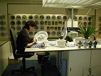 Hand painting the next collector plate