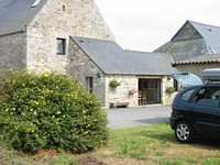 Our gite:  Kitchen in the lean-to and 3 floors of living space