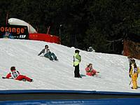 Sledding after lunch