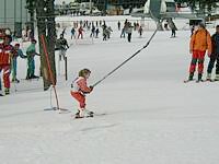 Heading up to the top of the run