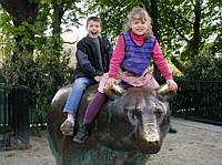 Climbing the brass bear