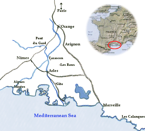 Where we visited while in Provence