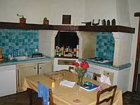 The kitchen--large enough to feed ten