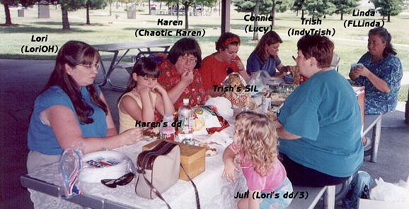 SHE's sharing lunch and chatting