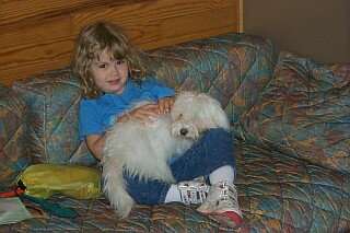 Juli and I making a warm spot together