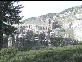 So that as you get further away from town, it begins to blend into the mountain