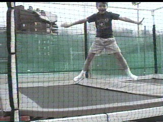 Alex showing us how to do a jumping jack