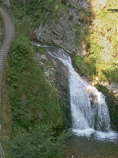 One section of the waterfall 