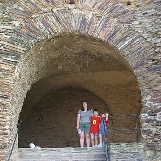 Standing in the walls of Rheinfels
