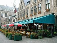 A dry place to enjoy a warm snack and a cold beer