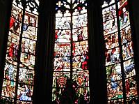 The whole story of the nativity in glass.