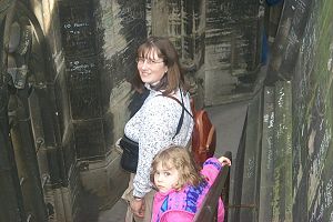 Up on the tower after climbing more than 500 steps