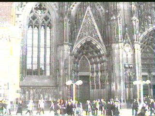 The cathedral entrance