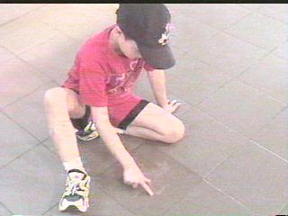 The heck with cars, this tile floor is neat!