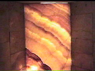 In the days before window glass; transparent stone