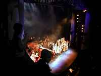 Curtain call with Chitty and the cast