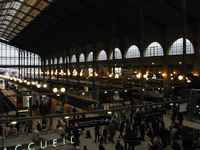 A high speed train waiting to be let free