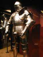 One of the Kings competion suits configured for swords on foot.  With a few quick changes, it would be ready for the joust