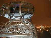 One of the capsules looking over the city