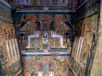 Painting from inside a casket