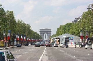 The Arc dominates one end of the Champs Elysees