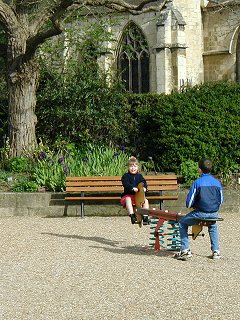 Having a great time in the old fort today