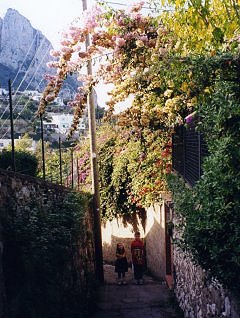 Beautiful flowers and beautiful kids