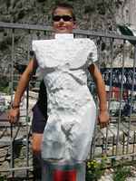 Alex develops a *chiseled* physique