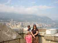 Looking over Monaco from the top of the aquarium