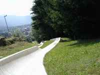 What the track looks like as you are racing down