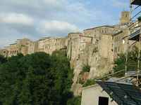Built out on a spur, Pitigliano has been on this site for millenia