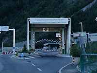 A new addition to the tunnel, a thermal scan station to detect fires inside heavy trucks